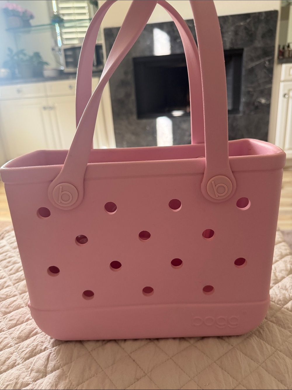 BOGG BAG Pink Perforated Tote